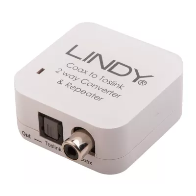 COAXIAL|OPTICAL AUDIO CONVERTER  Lindy Digistore