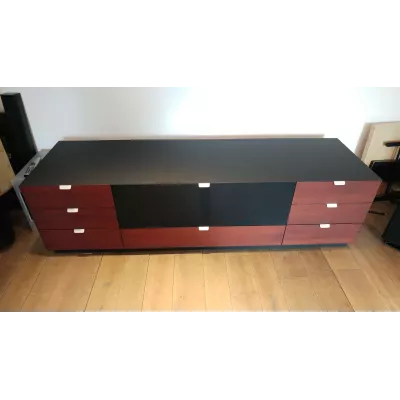 Swiss HD Meuble TV Swiss HD chêne huilé noir