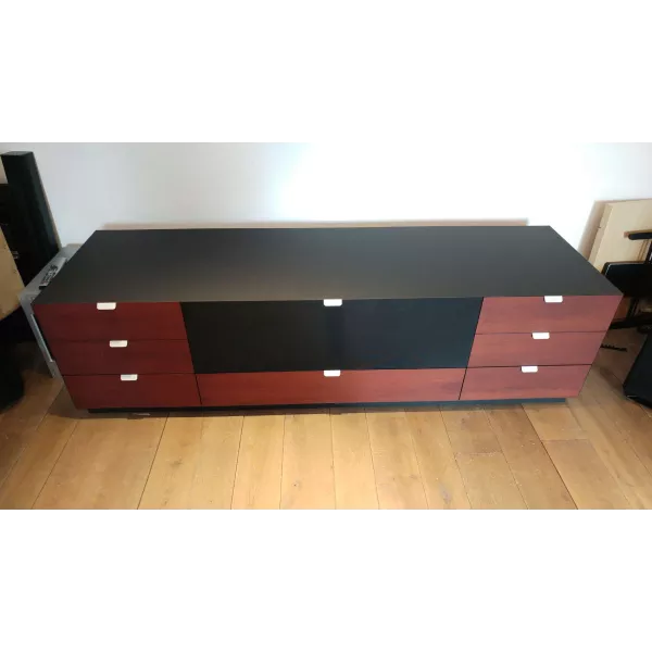 Swiss HD Meuble TV Swiss HD chêne huilé noir
