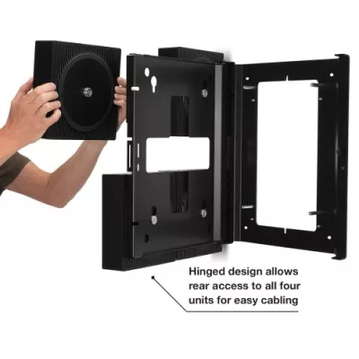 Flexson Wall mount for 4 Sonos Amp black à Genève | Digistore.ch
