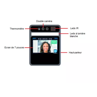 Terminal de mesure de température et de reconnaissance faciale à Genève | Digistore.ch