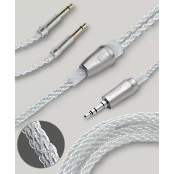 Meze Audio 99 Silver plated upgrade cable jack 3,5mm
