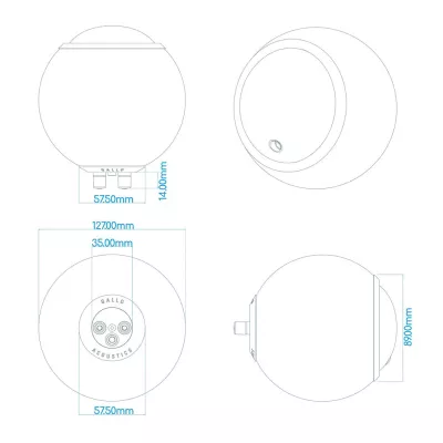Gallo Acoustics A'Diva (pièce) Haut-parleur satellite à Genève | Digistore.ch