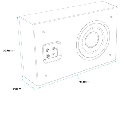 Gallo Acoustics ProfileSub On-Wall Subwoofer à Genève | Digistore.ch