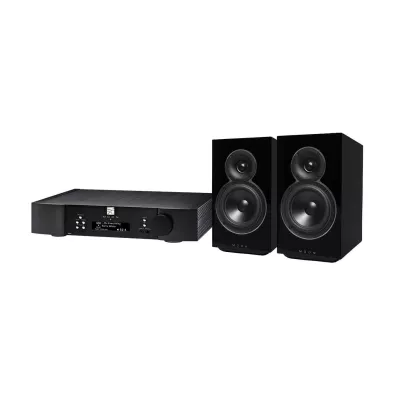 Moon ACE + Voice 22 | All-in-one amplifier + Enceinte bibliothèque à Genève | Digistore.ch
