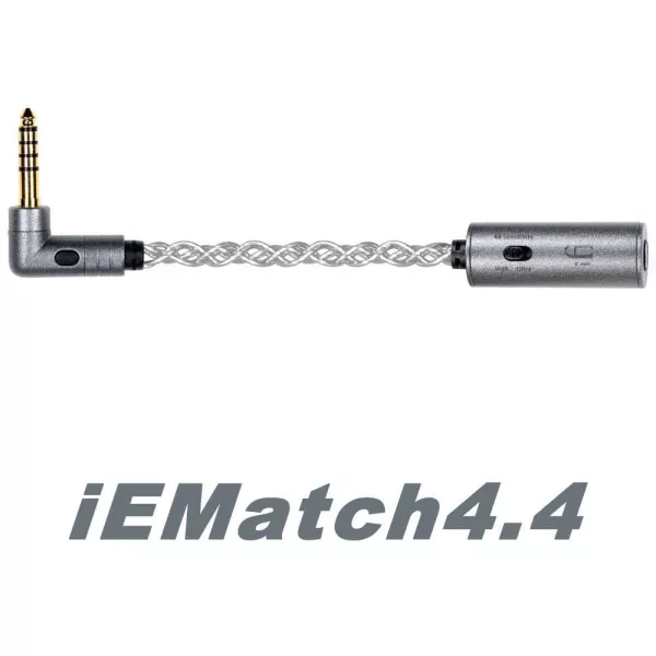 iFi Audio iEMatch4.4 | Améliorateur de son avec commutateur de gain pour appareils/casques de 4.4 mm