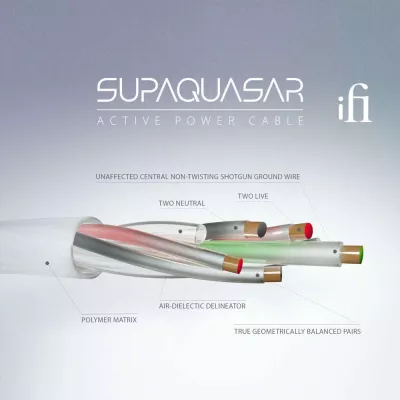 iFi Audio SupaQuasar | Câble d'alimentation audiophile actif à Genève | Digistore.ch