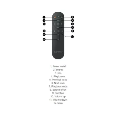 Eversolo BTR-12 | Télécommande pour série DMP à Genève | Digistore.ch