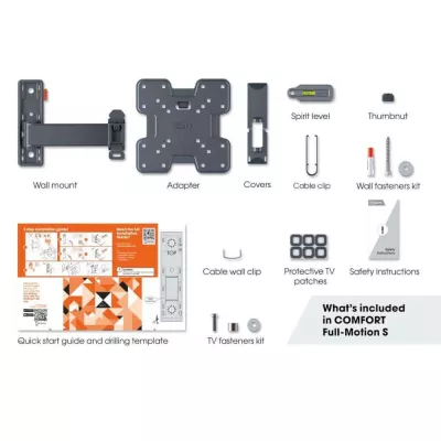 Vogel's TVM 3225 Black | Support TV Orientable à Genève | Digistore.ch
