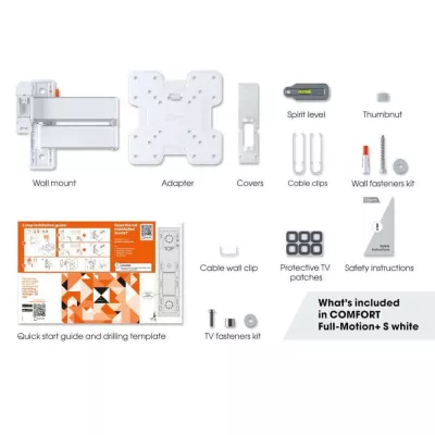 Vogel's TVM 3245 White | Support TV Orientable à Genève | Digistore.ch