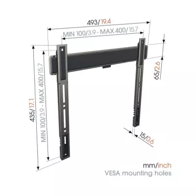 Vogel's TVM 5405 Black | Support TV Fixe à Genève | Digistore.ch