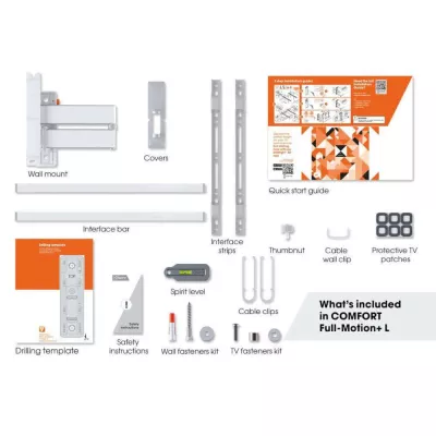Vogel's TVM 3645 White | Support TV Orientable à Genève | Digistore.ch