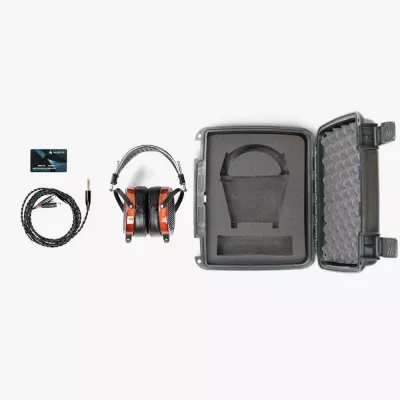 Audeze LCD-2 Rosewood & Cuir | Casque audio haut de gamme magnétostat avec boîtier en bois à Genève | Digistore.ch