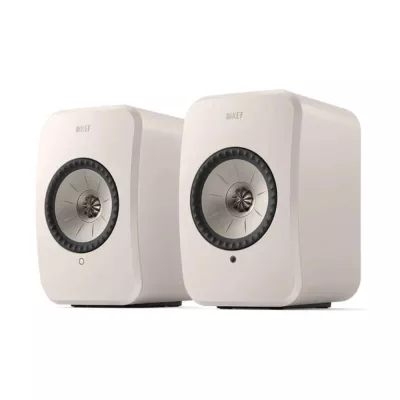KEF LSX II LT Stone White | Enceinte Wireless compacte (paire) à Genève | Digistore.ch