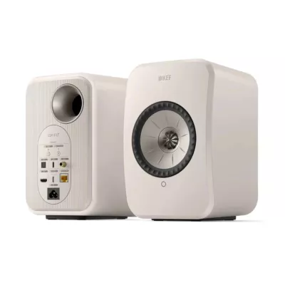 KEF LSX II LT Stone White | Enceinte Wireless compacte (paire) à Genève | Digistore.ch