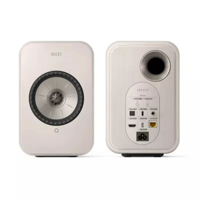 KEF LSX II LT Stone White | Enceinte Wireless compacte (paire) à Genève | Digistore.ch