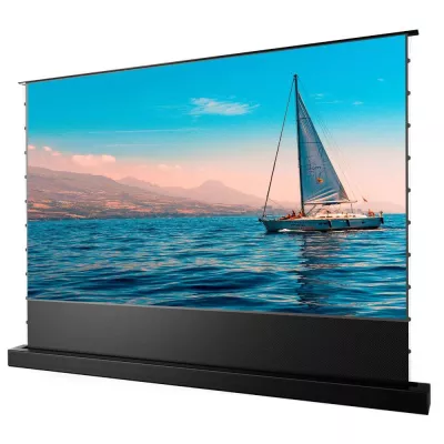 Awol Cinematic+ ALR-F220C | ALR 120 inch Motorized Floor Rising Acoustic Screen à Genève | Digistore.ch