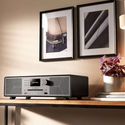 Sonoro Meisterstück Matte Black | All-in-One Wireless Music System à Genève | Digistore.ch
