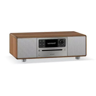 Sonoro Prestige Walnut Silver | All-in-One Wireless Music System à Genève | Digistore.ch