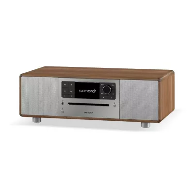 Sonoro Prestige Walnut Silver | All-in-One Wireless Music System à Genève | Digistore.ch