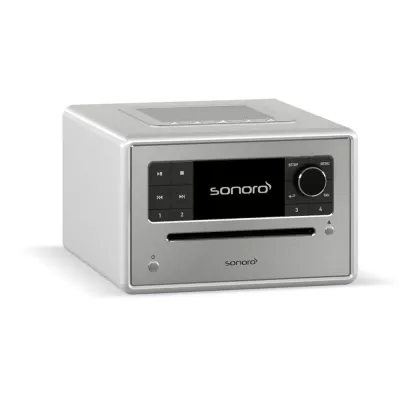 Sonoro Elite Gloss Silver | Système de Musique Polyvalent : Streaming, CD et Radio à Genève | Digistore.ch