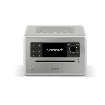 Sonoro Elite Gloss Silver | Système de Musique Polyvalent : Streaming, CD et Radio à Genève | Digistore.ch