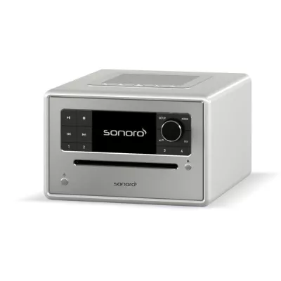 Sonoro Elite Gloss Silver | Système de Musique Polyvalent : Streaming, CD et Radio à Genève | Digistore.ch