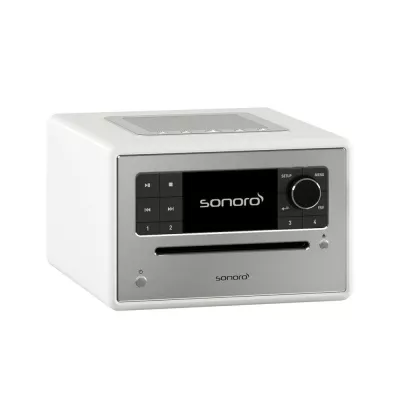 Sonoro Elite Gloss White | Système de Musique Polyvalent : Streaming, CD et Radio à Genève | Digistore.ch