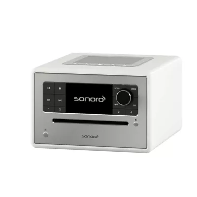Sonoro Elite Gloss White | Système de Musique Polyvalent : Streaming, CD et Radio à Genève | Digistore.ch