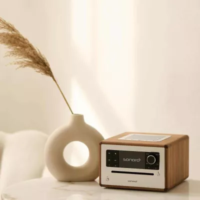 Sonoro Elite Walnut Silver | Système de Musique Polyvalent : Streaming, CD et Radio à Genève | Digistore.ch