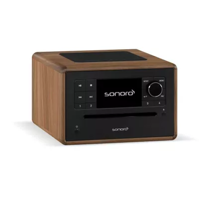 Sonoro Elite Walnut Black | Système de Musique Polyvalent : Streaming, CD et Radio à Genève | Digistore.ch