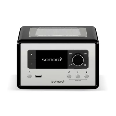 Sonoro Relax Gloss Black | Radio Internet Compacte pour une Détente Instantanée à Genève | Digistore.ch