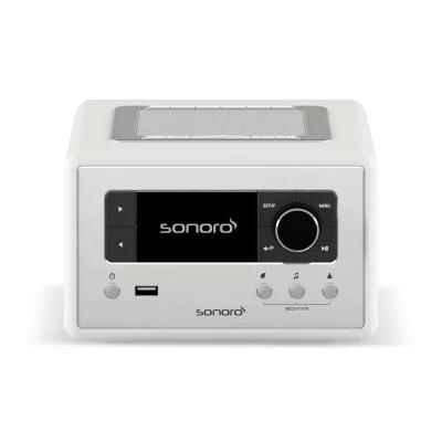 Sonoro Relax Gloss White | Radio Internet Compacte pour une Détente Instantanée à Genève | Digistore.ch