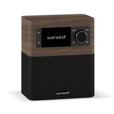 Sonoro Stream Walnut Black | Radio Internet Haut de Gamme pour un Son de Qualité Supérieure à Genève | Digistore.ch