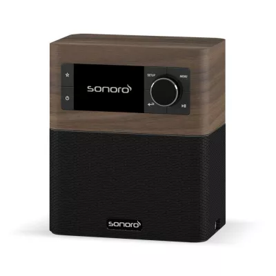 Sonoro Stream Walnut Black | Radio Internet Haut de Gamme pour un Son de Qualité Supérieure à Genève | Digistore.ch