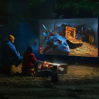 Xgimi Halo+ | Projecteur Portable Full-HD Lumineux avec Batterie Intégrée à Genève | Digistore.ch