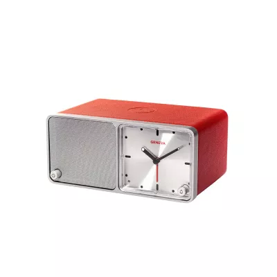 Geneva Time Red | Soldes | Réveil Bluetooth avec chargeur induction à Genève | Digistore.ch
