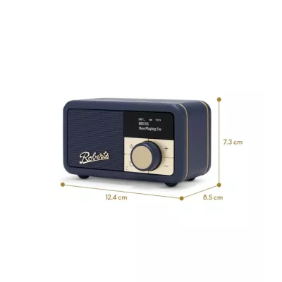 Roberts Revival Petite 2 Midnight Blue | Radio Portable DAB/DAB+/FM & Bluetooth à Genève | Digistore.ch