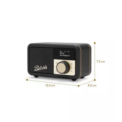 Roberts Revival Petite 2 Black | Radio Portable DAB/DAB+/FM & Bluetooth à Genève | Digistore.ch