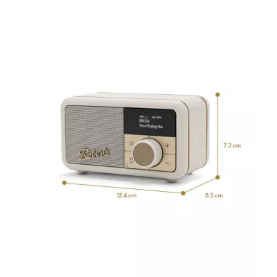 Roberts Revival Petite 2 Pastel Cream | Radio Portable DAB/DAB+/FM & Bluetooth à Genève | Digistore.ch