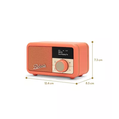 Roberts Revival Petite 2 Pop Orange | Radio Portable DAB/DAB+/FM & Bluetooth à Genève | Digistore.ch