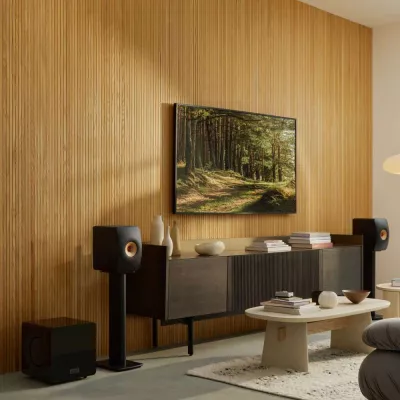 KEF KC92 Gloss Black | Caisson de Basses à Double Haut-Parleur et Annulation de Force à Genève | Digistore.ch