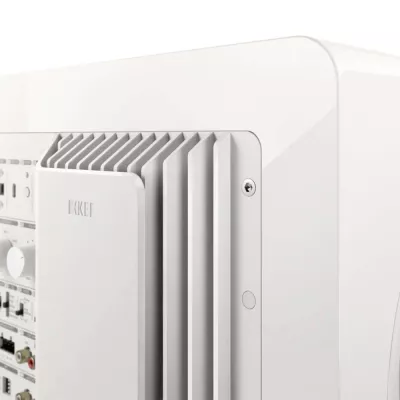 KEF KC92 Gloss White | Caisson de Basses à Double Haut-Parleur et Annulation de Force à Genève | Digistore.ch