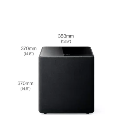 KEF Kube 10 MIE Black | Caisson de Basses Actif à Genève | Digistore.ch