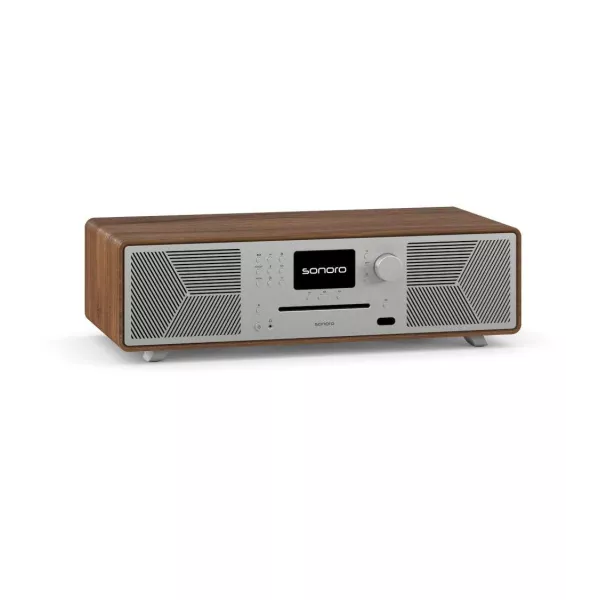 Sonoro Meisterstück WALNUT SILVER | All-in-One Wireless Music System